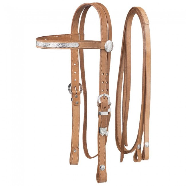 Draft/Large Horse Silver Show Headstall and Reins