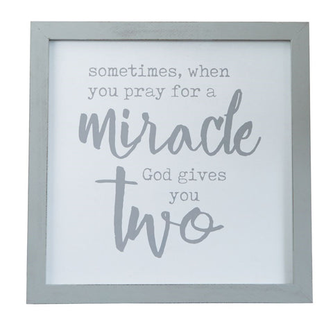 God Gives You Two Plaque