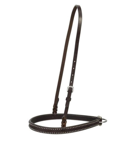 Turquoise Cross Basketweave Tooled Noseband
