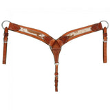 Shaped Breastcollar W/Spotted Hair Overlay