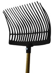 Showman™ 18-Tine Durable Plastic Stall Fork with Rounded Basket