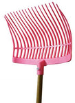 Showman™ 18-Tine Durable Plastic Stall Fork with Rounded Basket