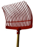 Showman™ 18-Tine Durable Plastic Stall Fork with Rounded Basket