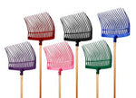 Showman™ 18-Tine Durable Plastic Stall Fork with Rounded Basket