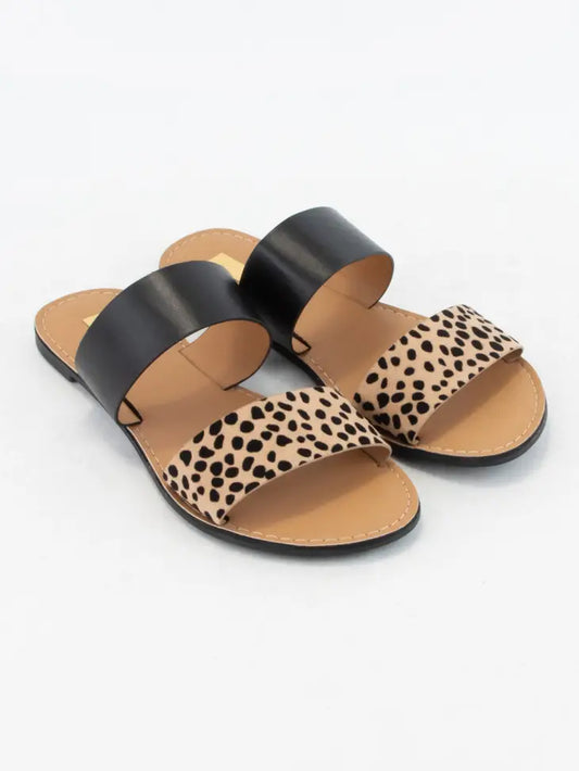 Women's Leopard Flat Sandals