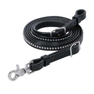 Back in Black Barrel Rein, 5/8" x 7'