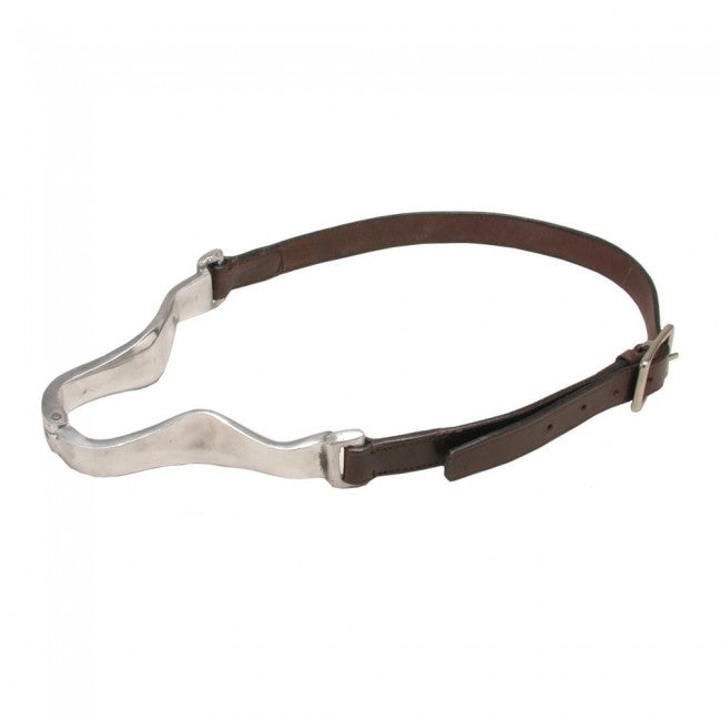 Leather Cribbing Collar with Aluminum Hinge