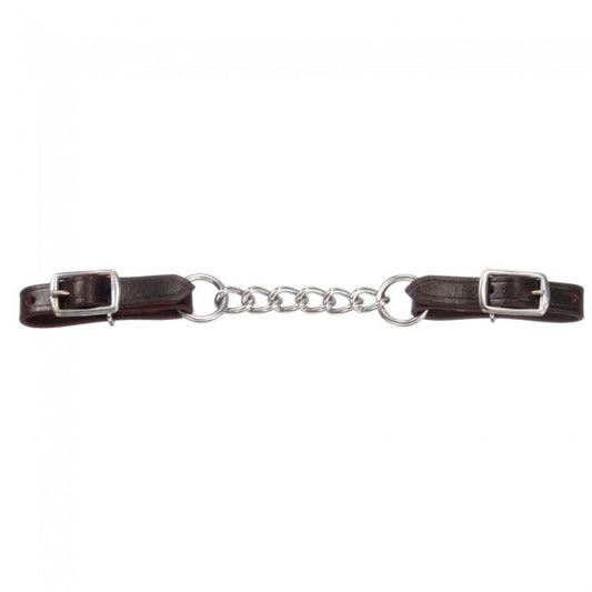 Royal King Single Chain Leather Curb Chain 52-3011-0-0