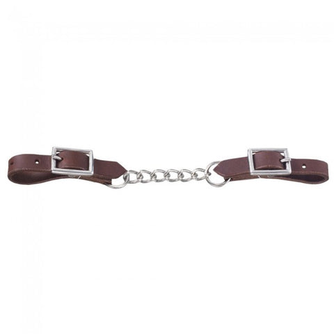 Harness Leather Curb with Single Chain 52-4011-0-0
