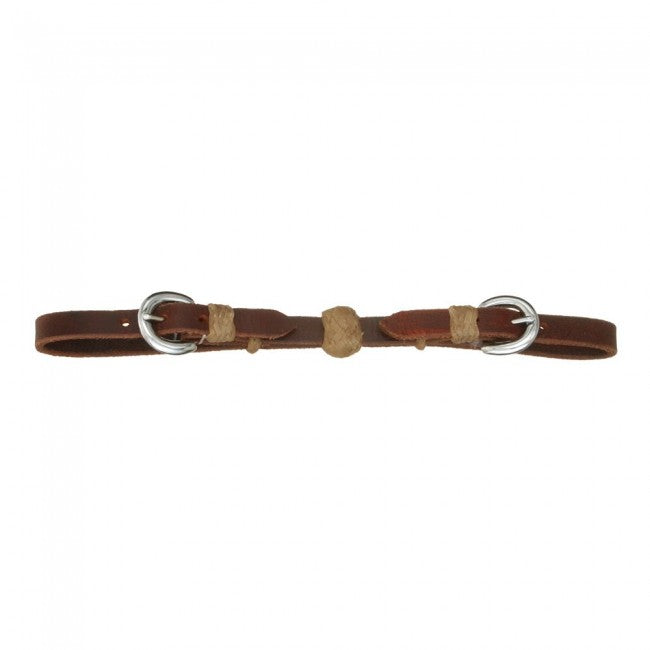 Royal King Leather Curb Strap w/ Rawhide Ball