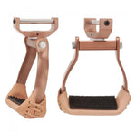Tough-1 Aluminum Swivel and Lock Stirrup - Brown