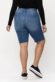 Distressed Bermuda Shorts - Plus Size