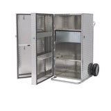 4' Dolly Two-Door Dolly Showbox, Aluminum by Weaver