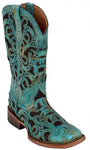 Ladies Turquoise Ferrini "Horse Shoe" Boots