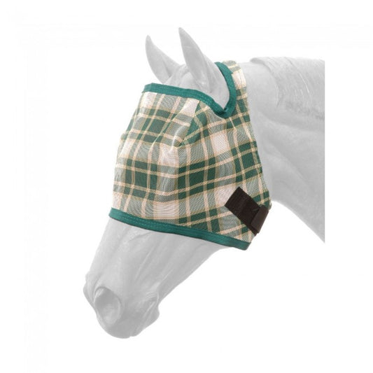 Plaid Mesh Fly Mask