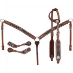 Floral Tooled 3 Piece Tack Set