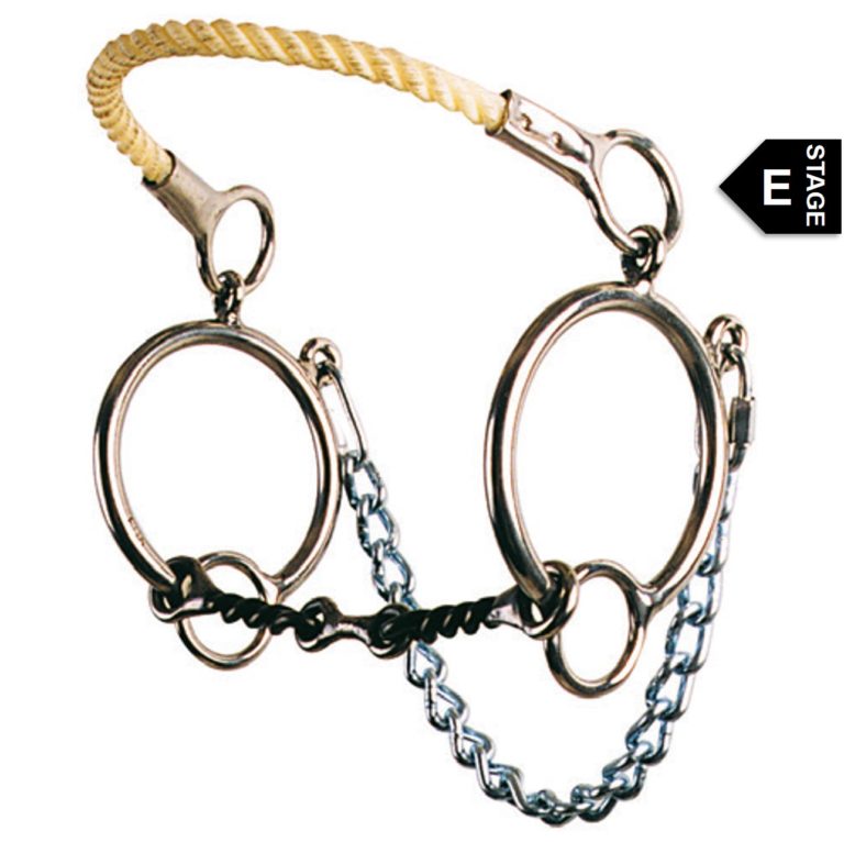 Reinsman 903 Ring Combination Rope Nose Hackamore