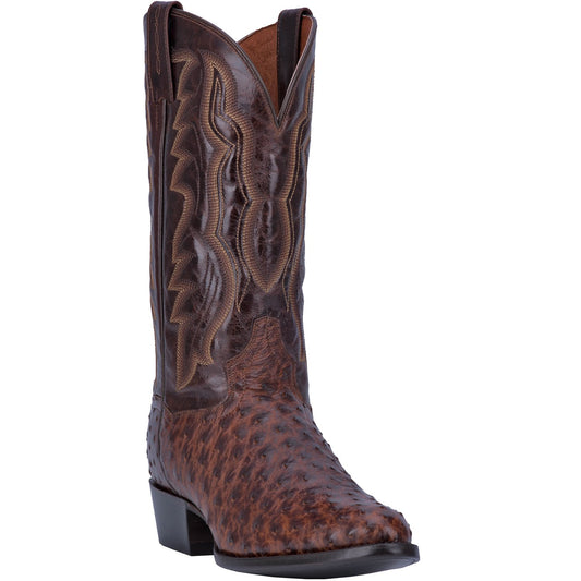 Dan Post Men's Pershing Brass Full Quill Ostrich
