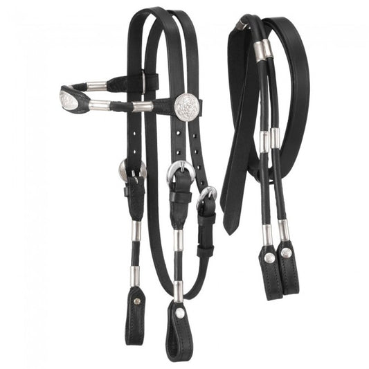 Miniature Poco Headstall with Reins
