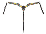Rising Sunflower Breast Collar by Circle Y