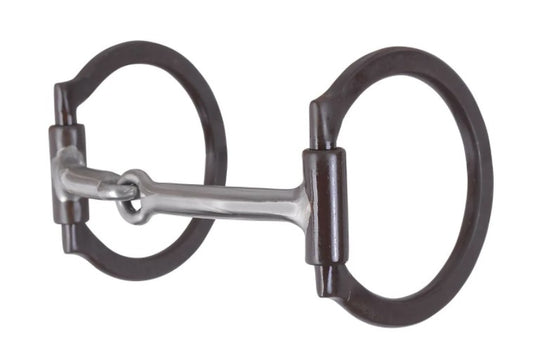 Reinsman Smooth Brown Iron Snaffle