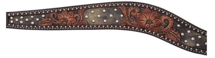 Dark Flash Arizona Flower Breast Collar by Circle Y
