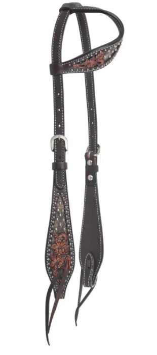 Dark Flash Arizona Flower One Ear Headstall