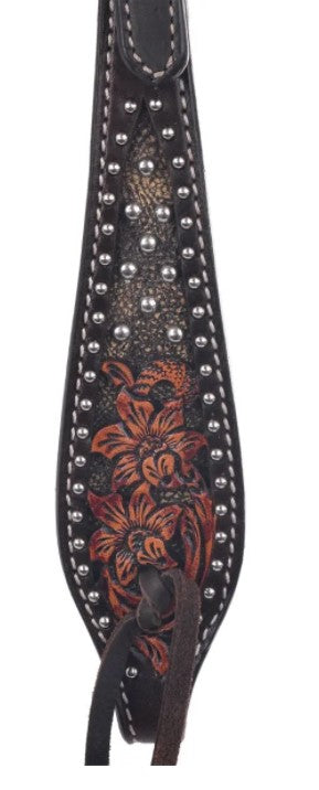 Dark Flash Arizona Flower One Ear Headstall