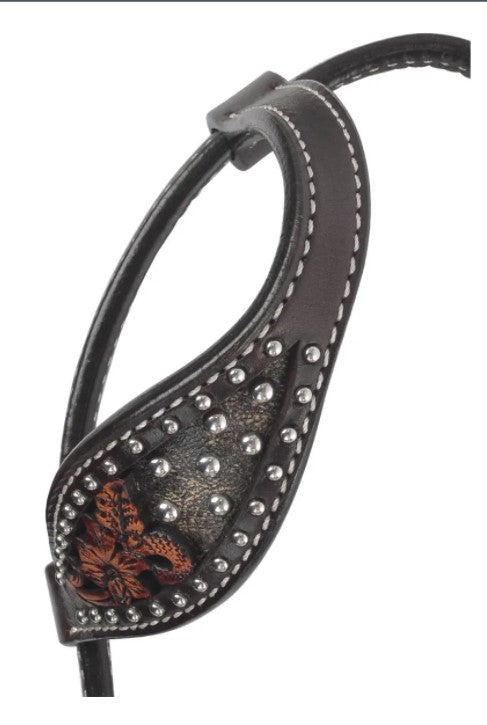 Dark Flash Arizona Flower One Ear Headstall