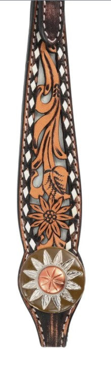 White Daisy Filigree One Ear Headstall