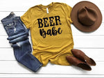 Beer Babe Mustard Tee Shirt