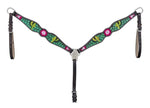 Royal King Pink Cactus Flower Breastcollar