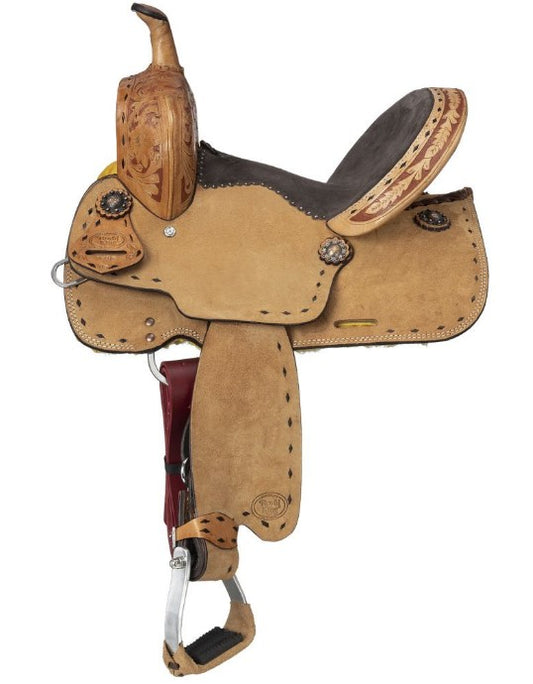 Royal King Youth Reno Roughout Barrel Saddle