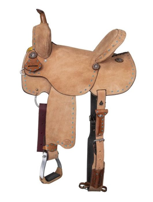 Royal King Median Roughout Barrel Saddle