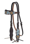 Royal King Vintage Floral Browband Headstall