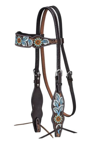 Royal King Vintage Floral Browband Headstall