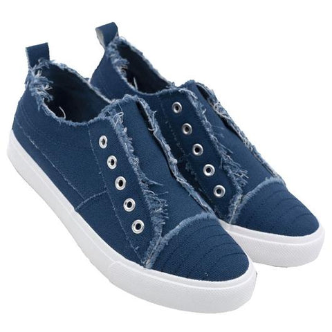 Navy Canvas Shoes Girlie girl brand