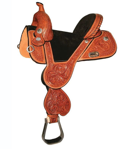 Tammy Fischer Daisy Signature Treeless Barrel Saddle - Regular Oil