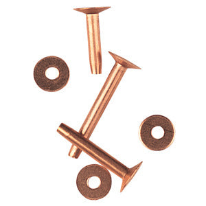 Copper Rivets and Burrs (#9), 1/2"
