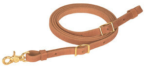 Harness Leather Flat Roper Rein, 5/8" x 7'