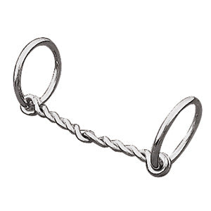 Pony Ring Snaffle Bit, 4-1/2" Single Twisted Wire Mouth 25-5268