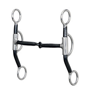 Training Bit with 5" Snaffle Mouth with Copper Inlay