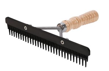 Fluffer Comb with Wood Handle and Replaceable Plastic Blade