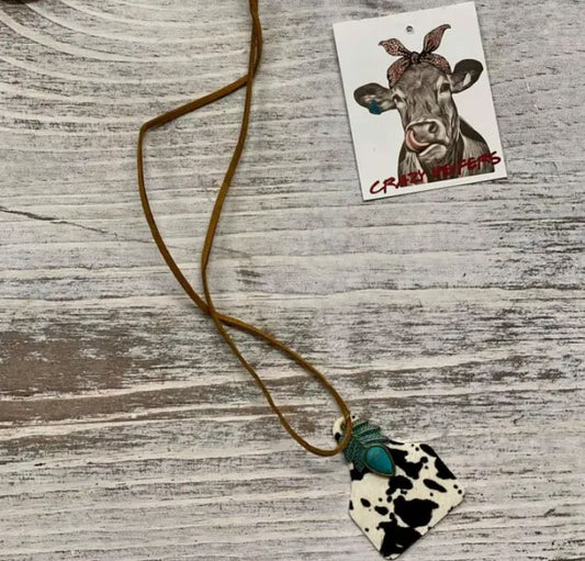 Cow Tag Necklace