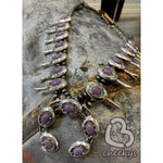 Victoria Eggplant Squash Blossom Necklace by Cheekys