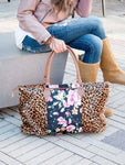 Cheetah Floral Weekender Bag