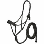 Tough-1 Mule Tape Halter with 10ft Lead - Black