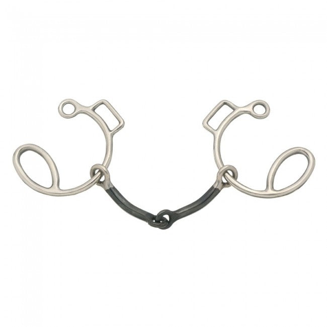 Kelly Silver Star 6" Cheek Sweet Iron Snaffle