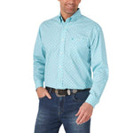 Wrangler® Classics Long Sleeve Shirt - MG2007B - Turquoise