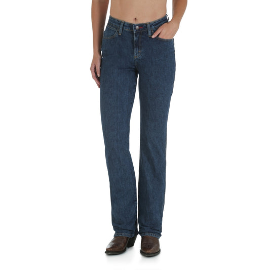 Wrangler Women's Cowboy Cut Jeans - Natural-Rise - Stonewash